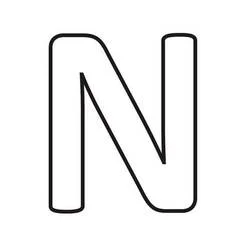 Buchstabe N - Kostenlose Ausmalbilder zum Ausdrucken
