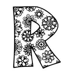 Buchstabe R - Kostenlose Ausmalbilder zum Ausdrucken