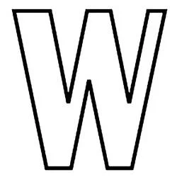 Buchstabe W - Kostenlose Ausmalbilder zum Ausdrucken