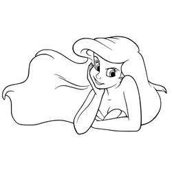 Arielle Ausmalbild #178425 zum Ausdrucken und Ausmalen