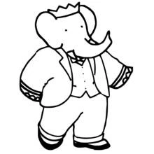 Babar - Kostenlose Ausmalbilder zum Ausdrucken
