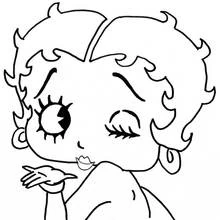 Betty Boop - Kostenlose Ausmalbilder zum Ausdrucken