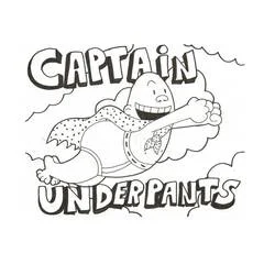 Captain Underpants - Kostenlose Ausmalbilder zum Ausdrucken