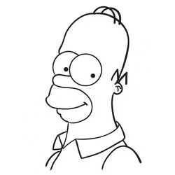 Homer Simpson - Kostenlose Ausmalbilder zum Ausdrucken