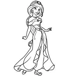 Jasmine - Kostenlose Ausmalbilder zum Ausdrucken