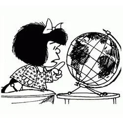 Mafalda - Kostenlose Ausmalbilder zum Ausdrucken