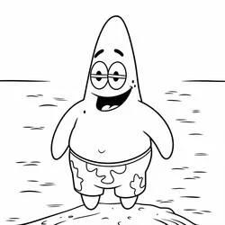 Patrick Star - Kostenlose Ausmalbilder zum Ausdrucken