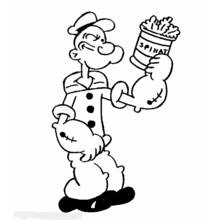 Popeye - Kostenlose Ausmalbilder zum Ausdrucken