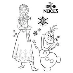 Princess Anna - Kostenlose Ausmalbilder zum Ausdrucken