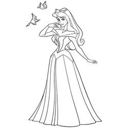 Princess Aurora - Kostenlose Ausmalbilder zum Ausdrucken