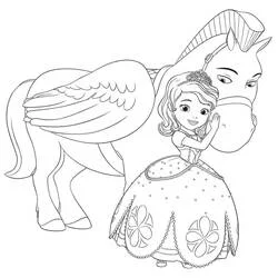 Princess Sofia - Kostenlose Ausmalbilder zum Ausdrucken