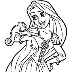 Rapunzel - Kostenlose Ausmalbilder zum Ausdrucken