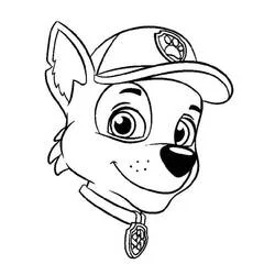 Rocky PAW Patrol - Kostenlose Ausmalbilder zum Ausdrucken