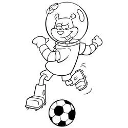 Sandy Cheeks - Kostenlose Ausmalbilder zum Ausdrucken
