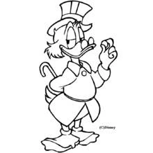 Scrooge McDuck - Kostenlose Ausmalbilder zum Ausdrucken