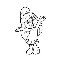 Smurfette - Kostenlose Ausmalbilder zum Ausdrucken