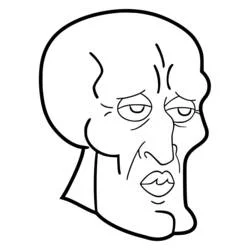 Squidward Tentacles - Kostenlose Ausmalbilder zum Ausdrucken