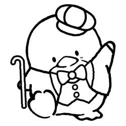 Tuxedo Sam Ausmalbild #220167 zum Ausdrucken und Ausmalen