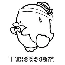 Tuxedo Sam Ausmalbild #220177 zum Ausdrucken und Ausmalen