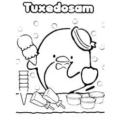Tuxedo Sam Ausmalbild #220189 zum Ausdrucken und Ausmalen
