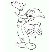 Woody Woodpecker - Kostenlose Ausmalbilder zum Ausdrucken