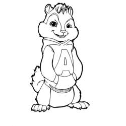 Alvin und the Chipmunks - Kostenlose Ausmalbilder zum Ausdrucken