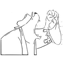 Malvorlage Ernest und Celestine im Gespräch