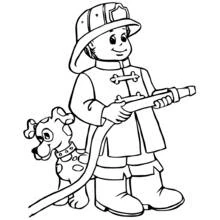 Feuerwehrmann Sam - Kostenlose Ausmalbilder zum Ausdrucken