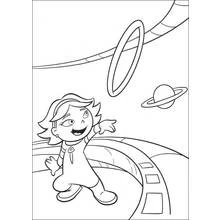 Malvorlage Little Einsteins Figur erkundet den Weltraum
