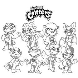 Nightmare Critters (Cartoons und Animationsserien) Ausmalbild #218809 zum Ausdrucken und Ausmalen