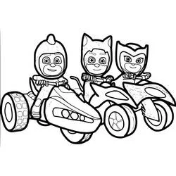 PJ Masks - Kostenlose Ausmalbilder zum Ausdrucken
