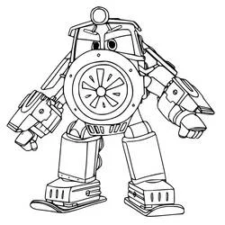 Robot Trains - Kostenlose Ausmalbilder zum Ausdrucken