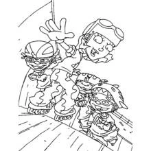 Rocket Power - Kostenlose Ausmalbilder zum Ausdrucken