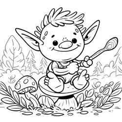 Kobold - Kostenlose Ausmalbilder zum Ausdrucken