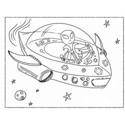 UFO - Kostenlose Ausmalbilder zum Ausdrucken