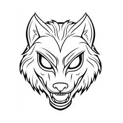 Halloween Maske - Kostenlose Ausmalbilder zum Ausdrucken