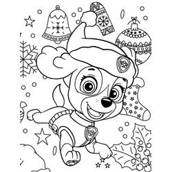 Paw Patrol Weihnachten - Kostenlose Ausmalbilder zum Ausdrucken