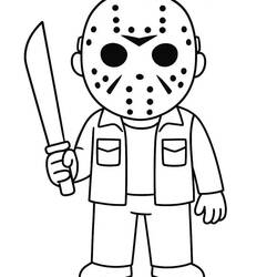 Jason Voorhees - Kostenlose Ausmalbilder zum Ausdrucken