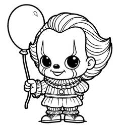 Pennywise - Kostenlose Ausmalbilder zum Ausdrucken