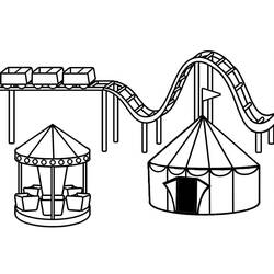 Freizeitpark - Kostenlose Ausmalbilder zum Ausdrucken