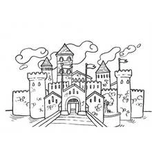 Schloss - Kostenlose Ausmalbilder zum Ausdrucken