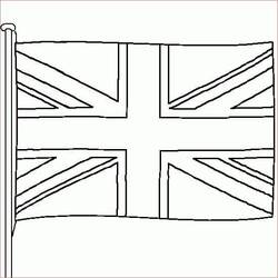 Englische Flagge - Kostenlose Ausmalbilder zum Ausdrucken