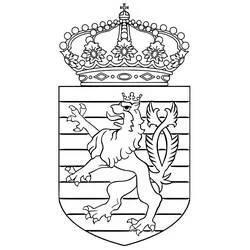 Luxemburg - Kostenlose Ausmalbilder zum Ausdrucken