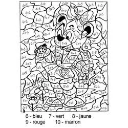 Magisches Additions-Malen - Kostenlose Ausmalbilder zum Ausdrucken Magisches Additions-Malen - Kostenlose Ausmalbilder zum Ausdrucken