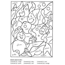 Magisches Ausmalen 4. Klasse Ausmalbild #178400 zum Ausdrucken und Ausmalen