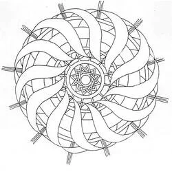 Abstrakte Mandalas - Kostenlose Ausmalbilder zum Ausdrucken