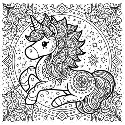 Einhorn Mandalas - Kostenlose Ausmalbilder zum Ausdrucken