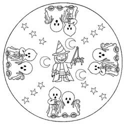 Halloween-Mandalas - Kostenlose Ausmalbilder zum Ausdrucken
