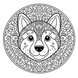 Hunde-Mandalas Ausmalbild #211783 zum Ausdrucken und Ausmalen Hunde-Mandalas Ausmalbild #211783 zum Ausdrucken und Ausmalen