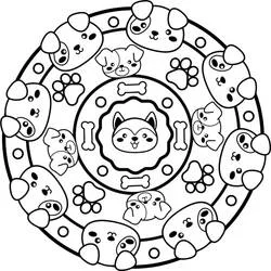 Hunde-Mandalas Ausmalbild #211793 zum Ausdrucken und Ausmalen Hunde-Mandalas Ausmalbild #211793 zum Ausdrucken und Ausmalen